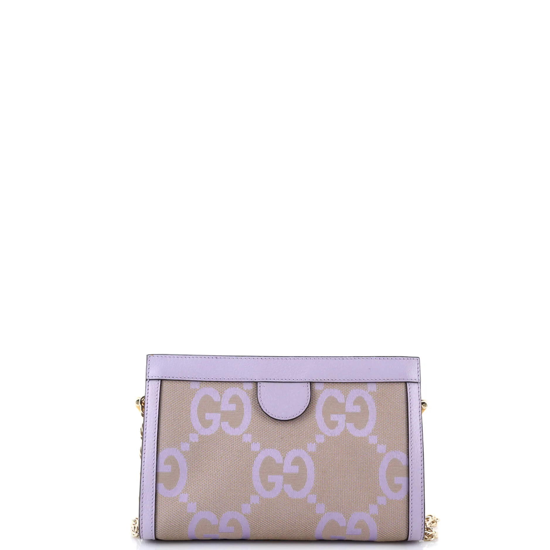 Pre-Loved Gucci Ophidia Chain Shoulder Bag Jumbo GG Canvas with Leather Small sold by Zulily product image thumbnail 3
