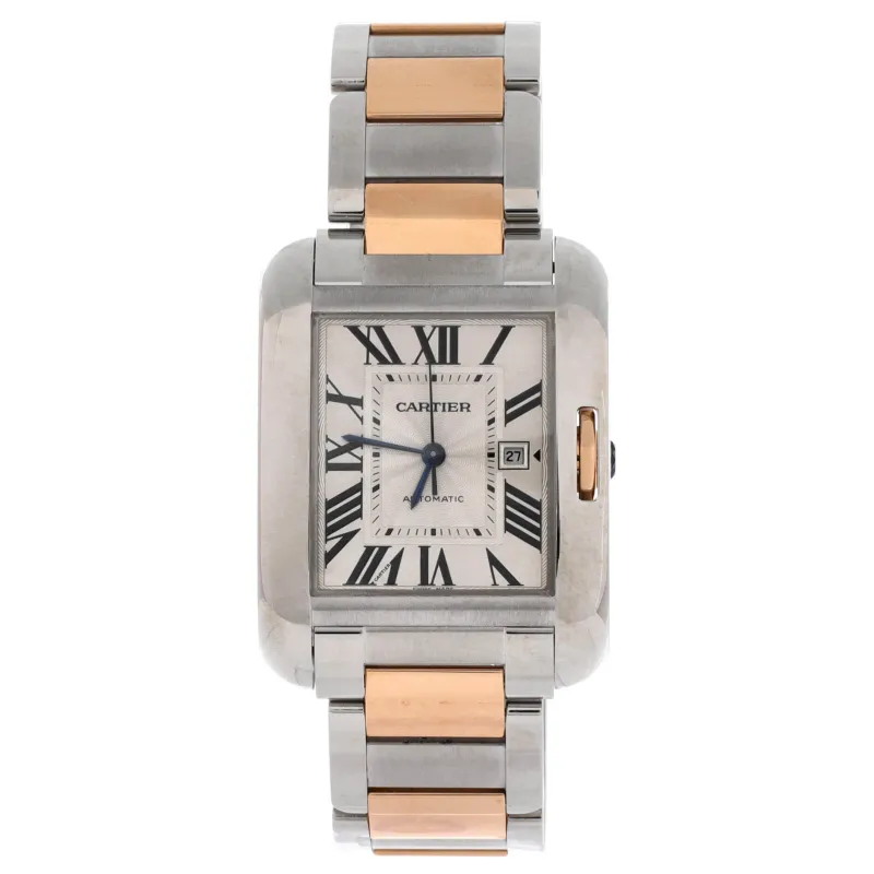 Pre-Loved Cartier Tank Anglaise Automatic Watch Stainless Steel and Rose Gold 30 sold by Zulily