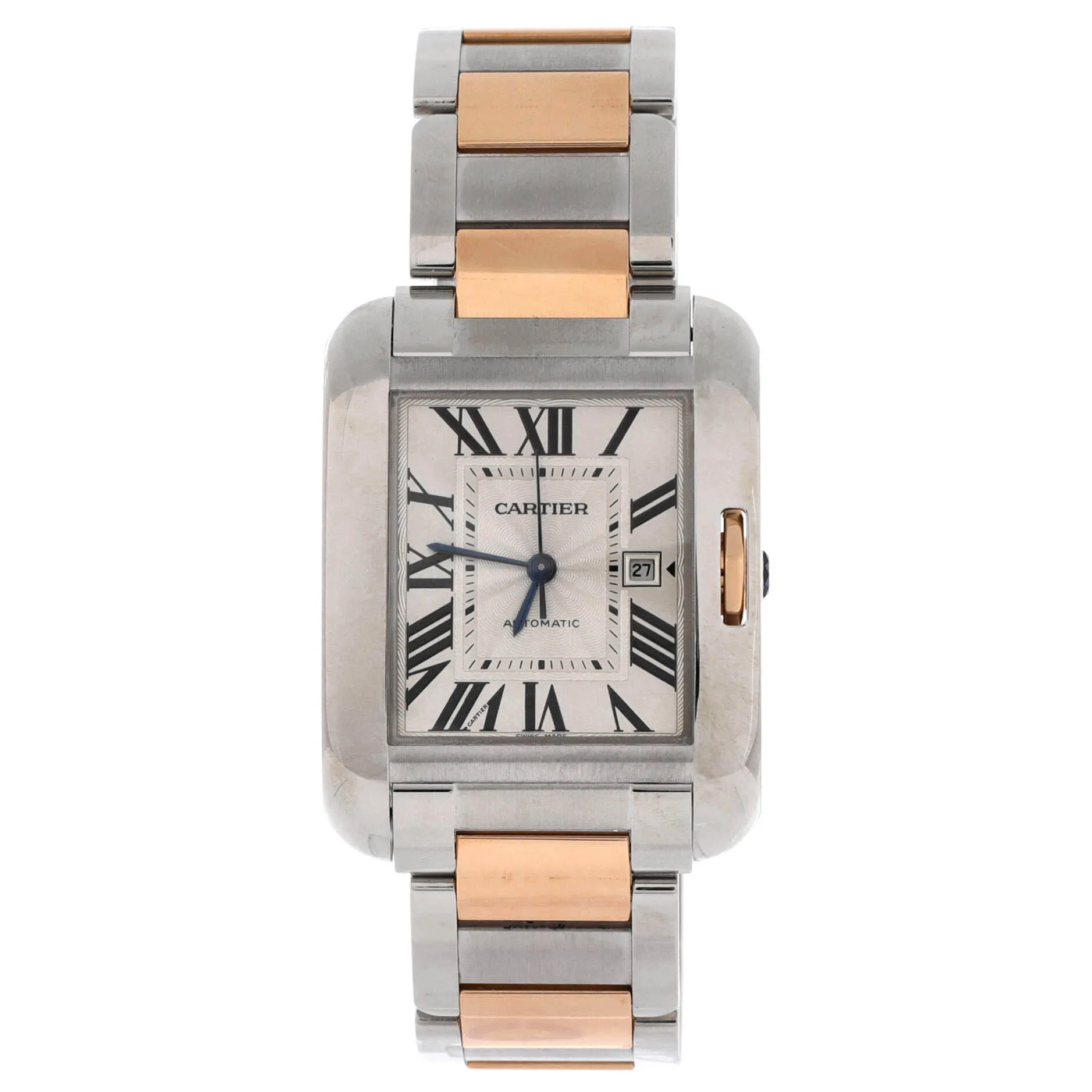 Pre-Loved Cartier Tank Anglaise Automatic Watch Stainless Steel and Rose Gold 30 sold by Zulily