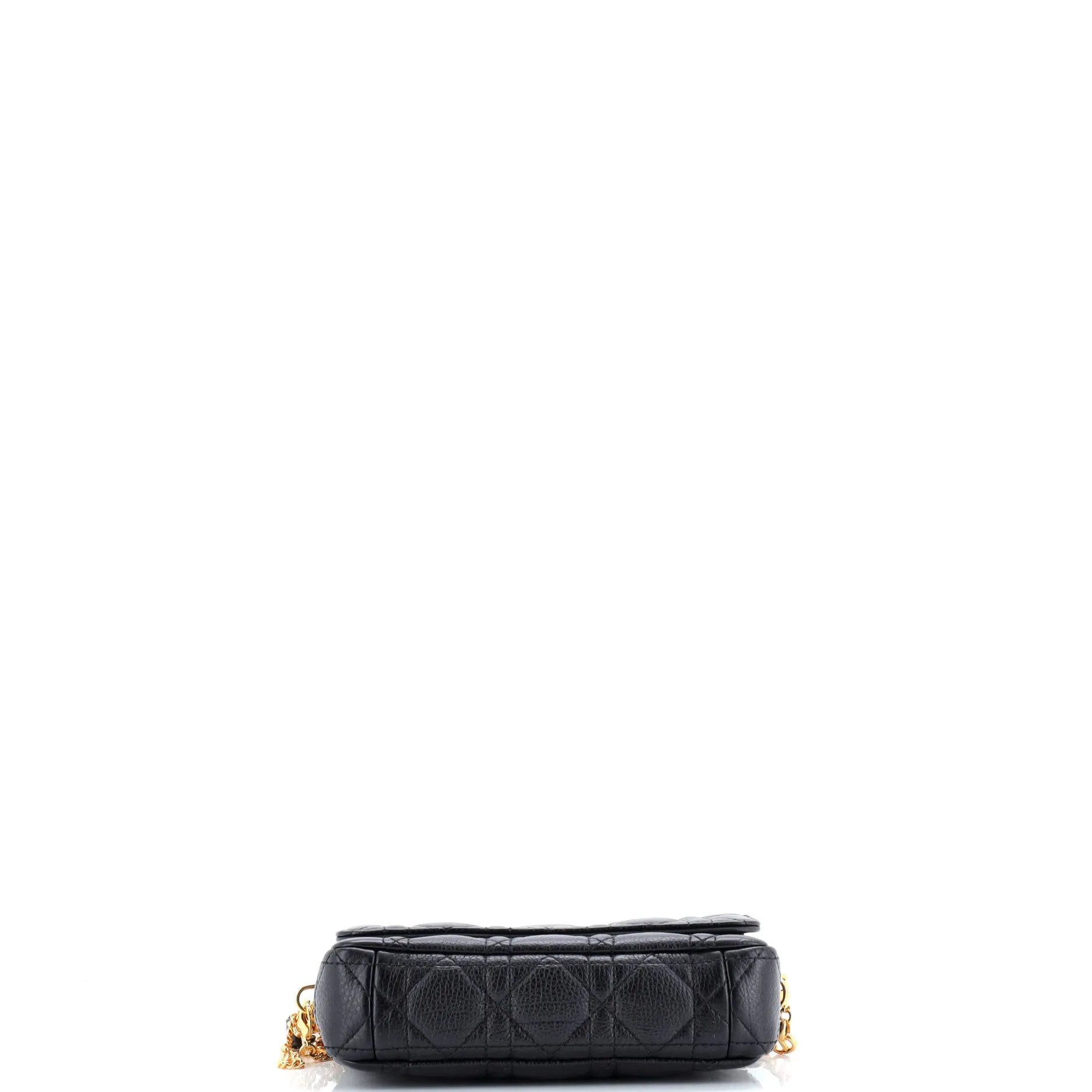 Pre-Loved Christian Dior Caro Flap Double Pouch Crossbody Bag Cannage Quilt Calfskin sold by Zulily product image thumbnail 4