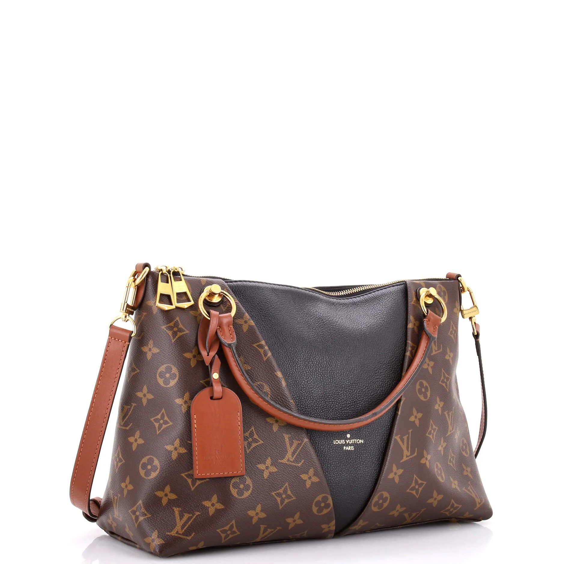 Pre-Loved Louis Vuitton V Tote Monogram Canvas and Leather MM sold by Zulily product image thumbnail 2
