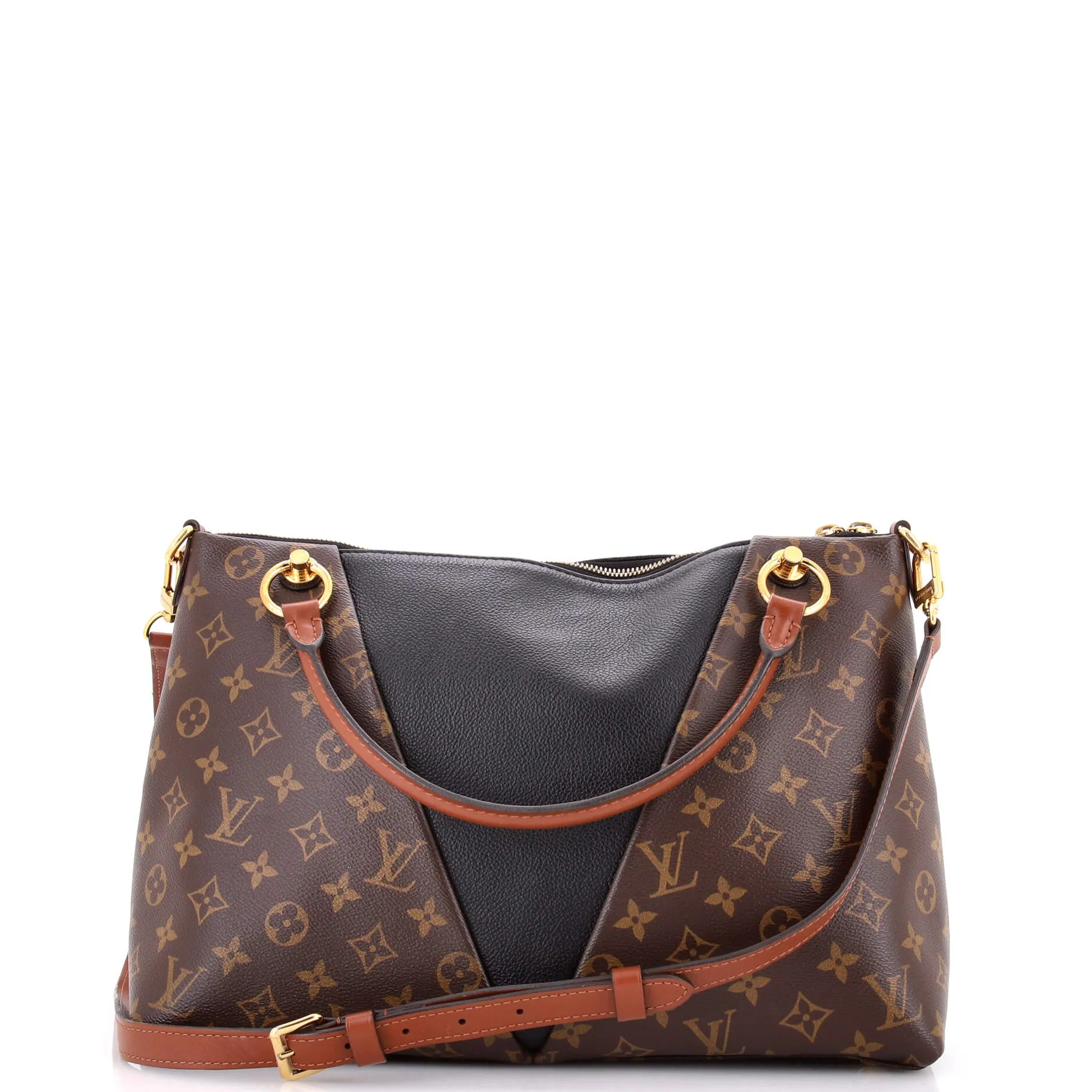 Pre-Loved Louis Vuitton V Tote Monogram Canvas and Leather MM sold by Zulily product image thumbnail 3