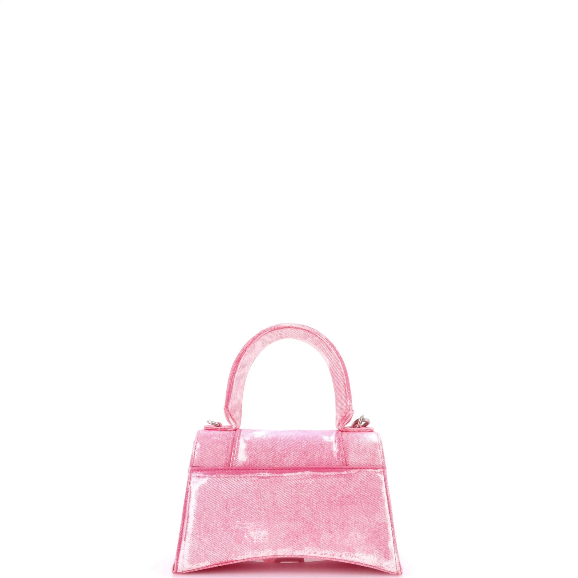 Pre-Loved Balenciaga Hourglass Top Handle Bag Denim Printed Leather Small sold by Zulily product image thumbnail 3