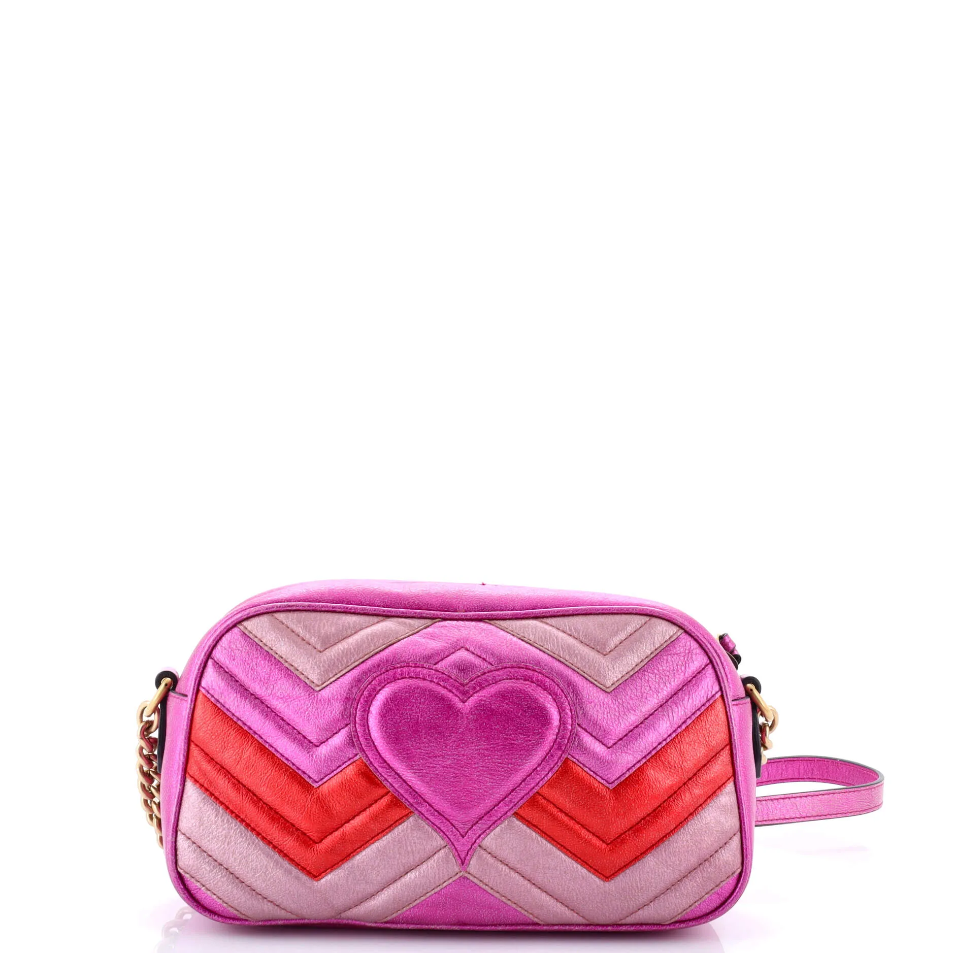 Pre-Loved Gucci GG Marmont Shoulder Bag Matelasse Leather Small sold by Zulily product image thumbnail 3