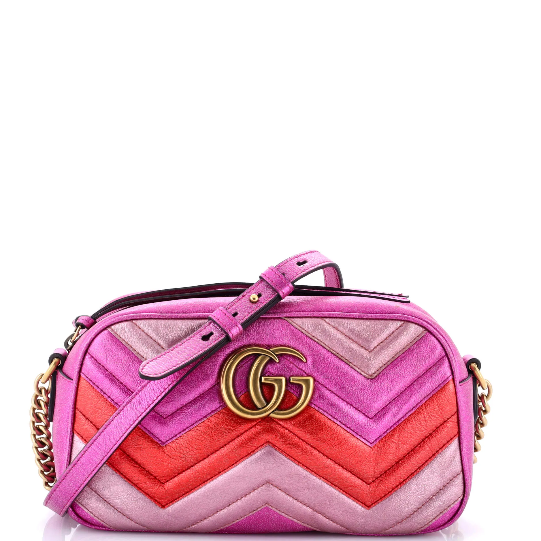 Pre-Loved Gucci GG Marmont Shoulder Bag Matelasse Leather Small sold by Zulily