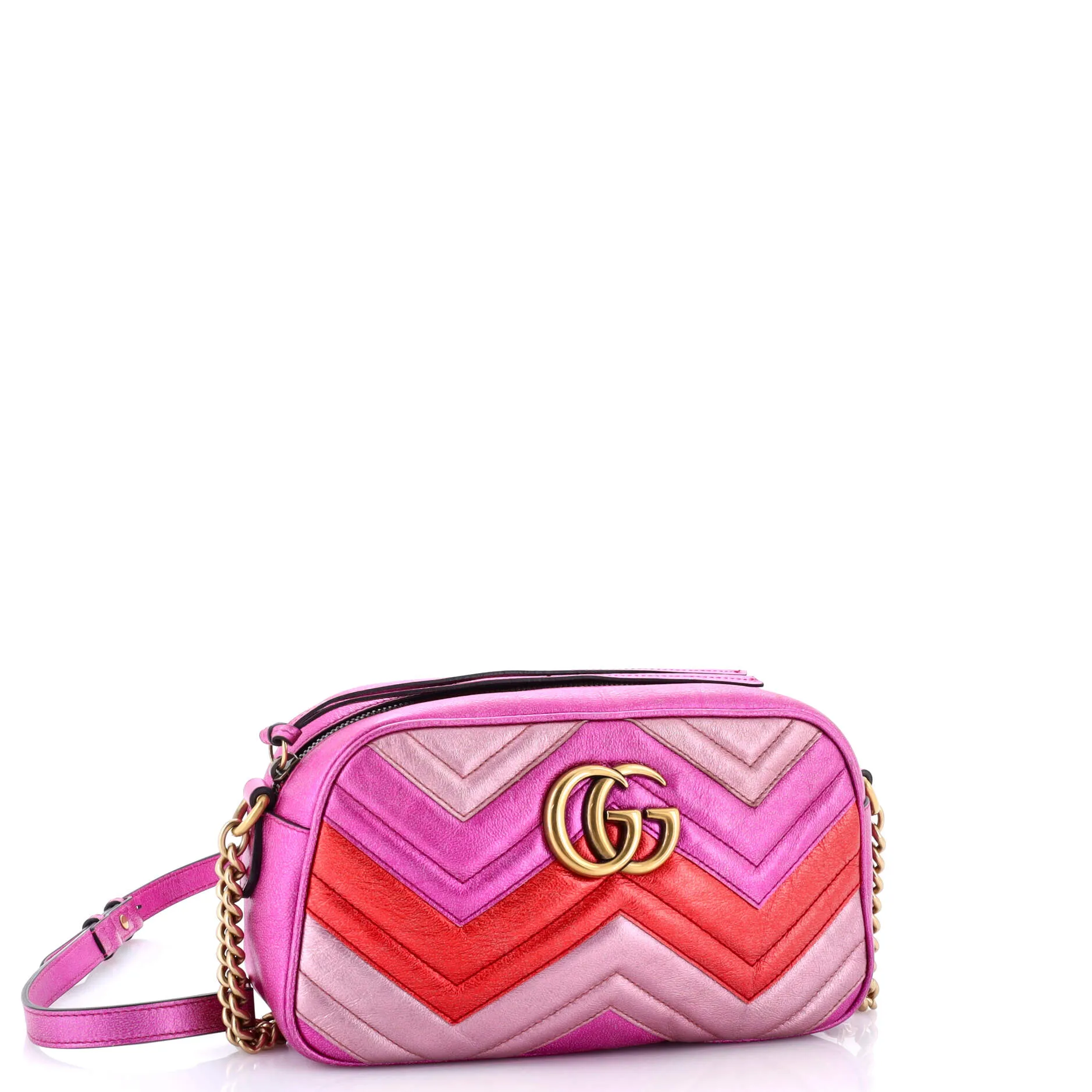 Pre-Loved Gucci GG Marmont Shoulder Bag Matelasse Leather Small sold by Zulily product image thumbnail 2