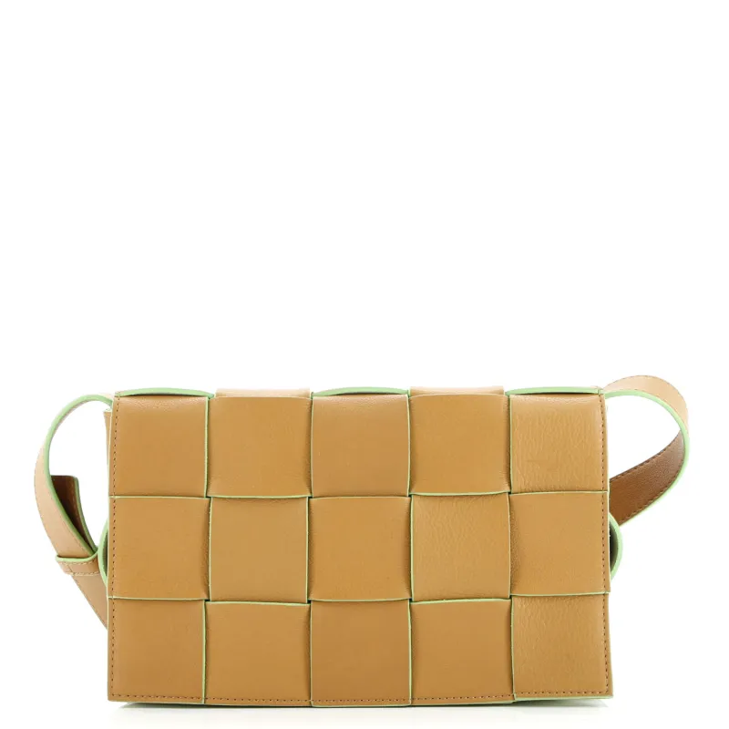 Pre-Loved Bottega Veneta Cassette Crossbody Bag Maxi Intrecciato Leather sold by Zulily