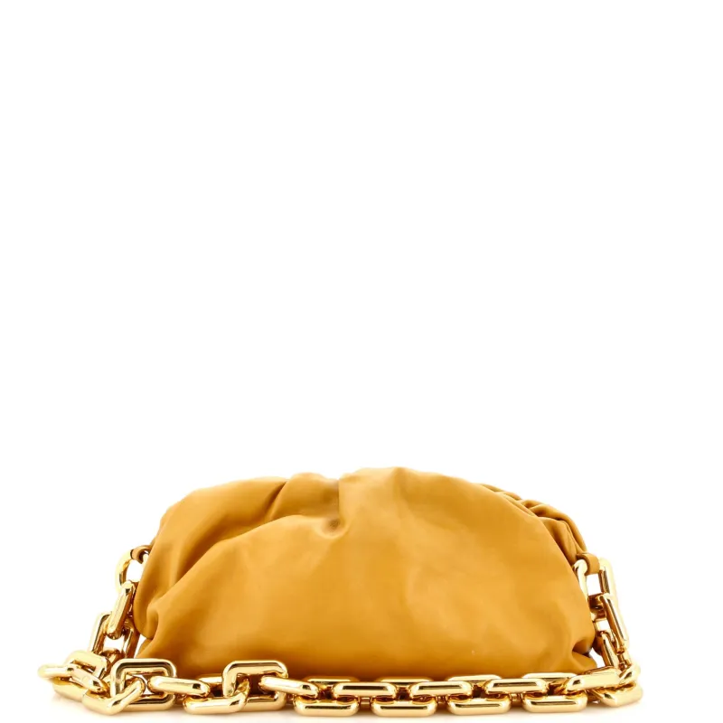 Pre-Loved Bottega Veneta The Chain Pouch Leather sold by Zulily