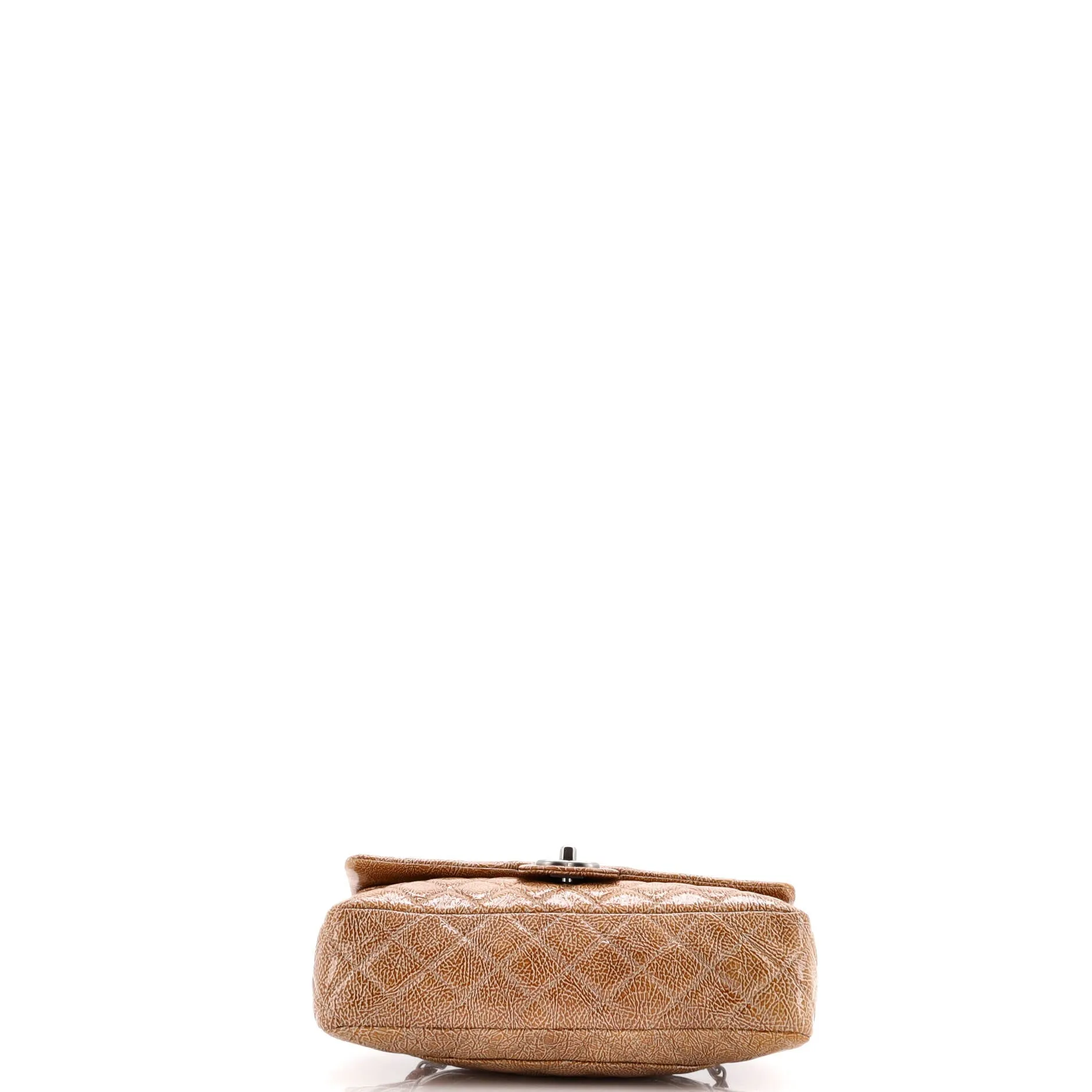 Pre-Loved Chanel Classic Double Flap Bag Quilted Crinkled Patent Medium sold by Zulily product image thumbnail 4