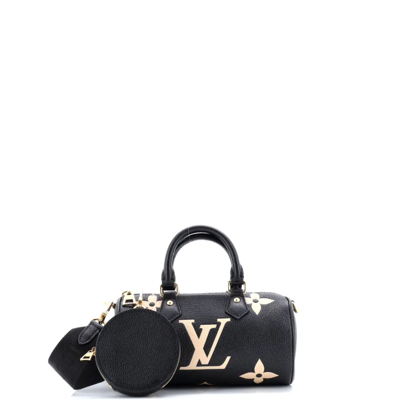 Pre-Loved Louis Vuitton Papillon Handbag Bicolor Monogram Empreinte Giant BB sold by Zulily