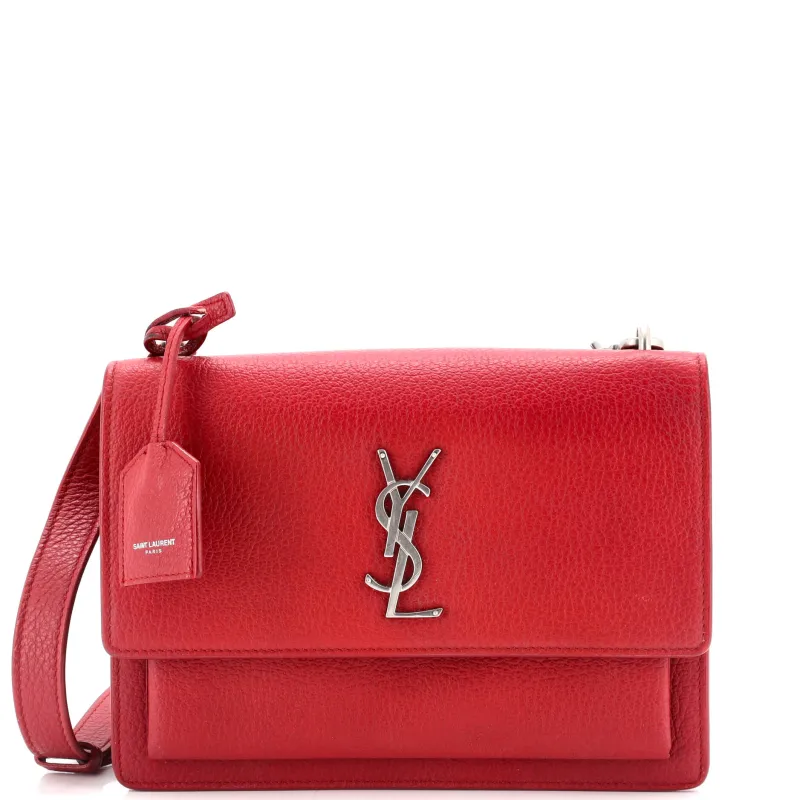 Pre-Loved Saint Laurent Sunset Satchel Leather Medium sold by Zulily