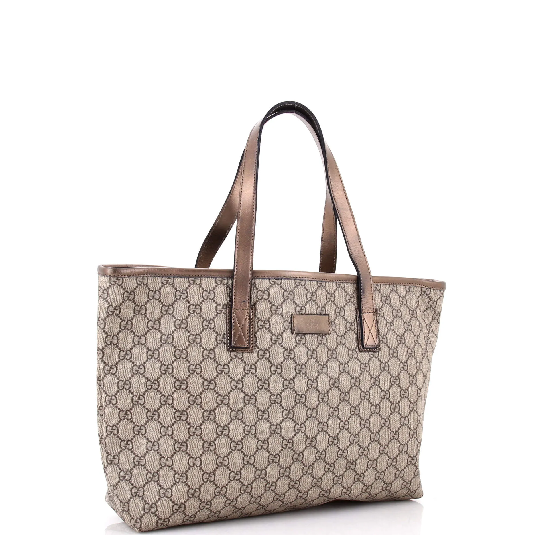Pre-Loved Gucci Plus Tote GG Coated Canvas with Leather Large sold by Zulily product image thumbnail 2