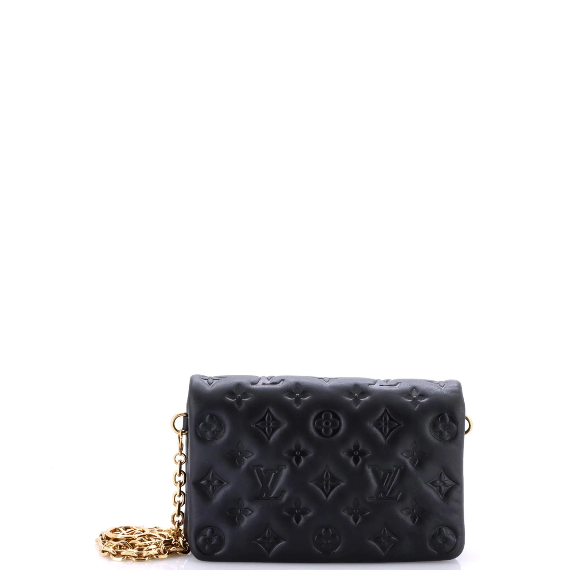 Pre-Loved Louis Vuitton Coussin Pochette Monogram Embossed Lambskin sold by Zulily