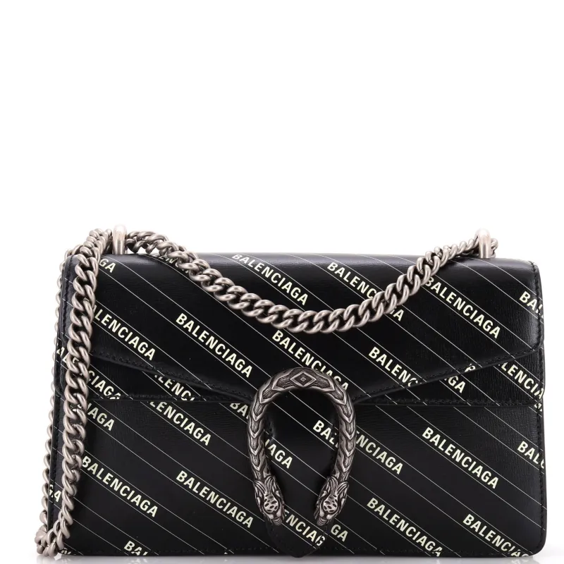 Pre-Loved Gucci x Balenciaga The Hacker Project Dionysus Bag Logo Printed Leather Small sold by Zulily