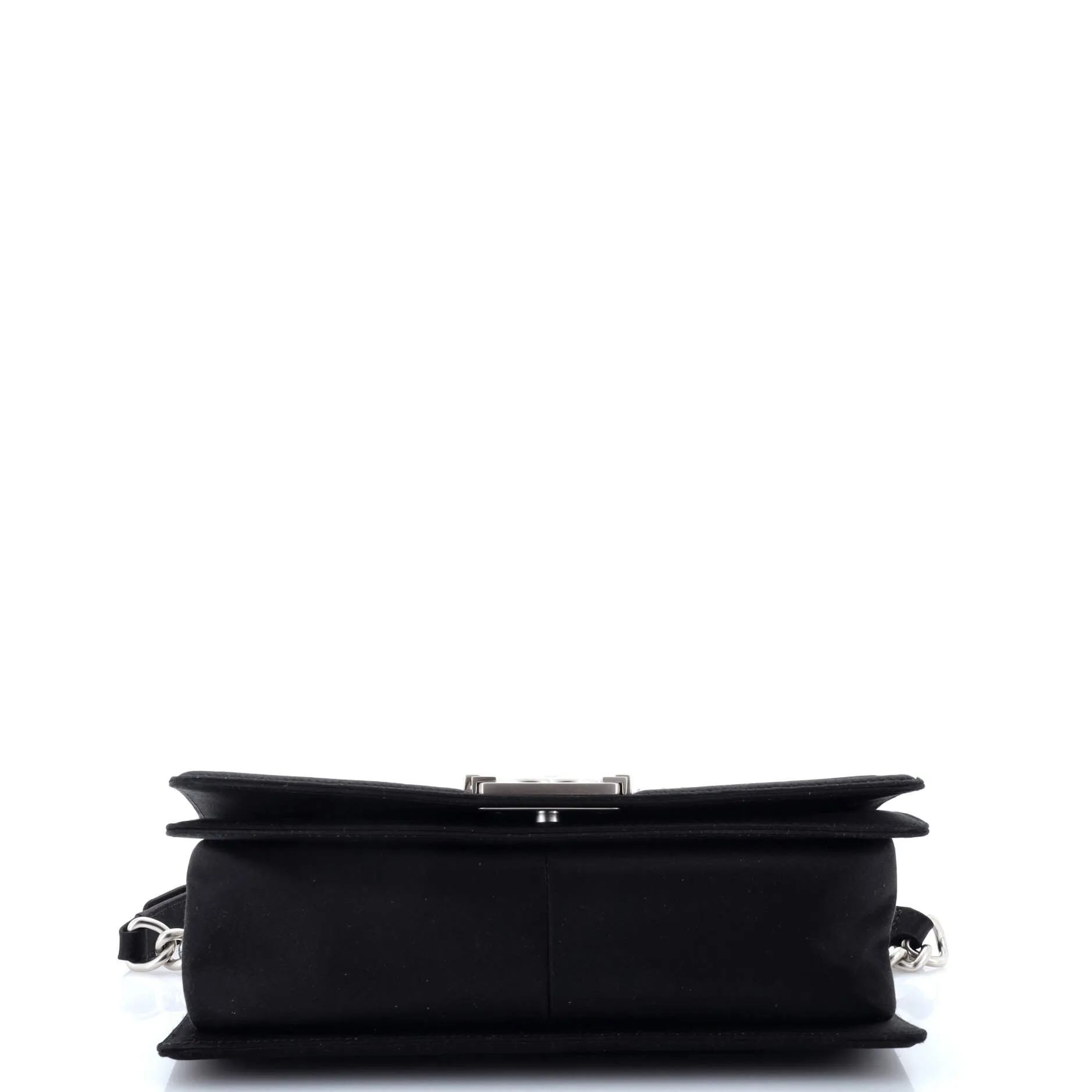 Pre-Loved Chanel Boy Flap Bag Pearl Embellished Satin Old Medium sold by Zulily product image thumbnail 5