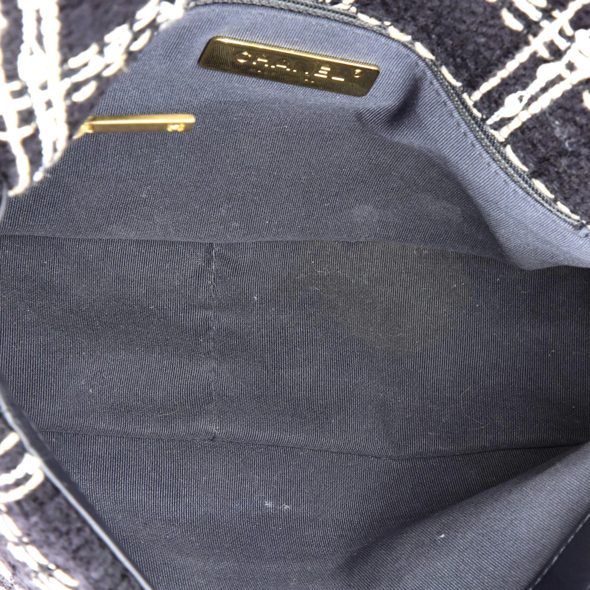 Pre-Loved Chanel 19 Flap Bag Quilted Tweed Medium sold by Zulily product image thumbnail 5