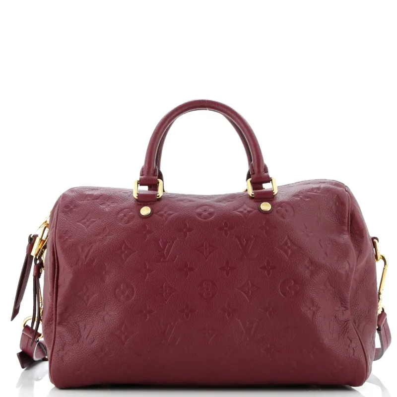 Pre-Loved Louis Vuitton Speedy Bandouliere Bag Monogram Empreinte Leather 30 sold by Zulily