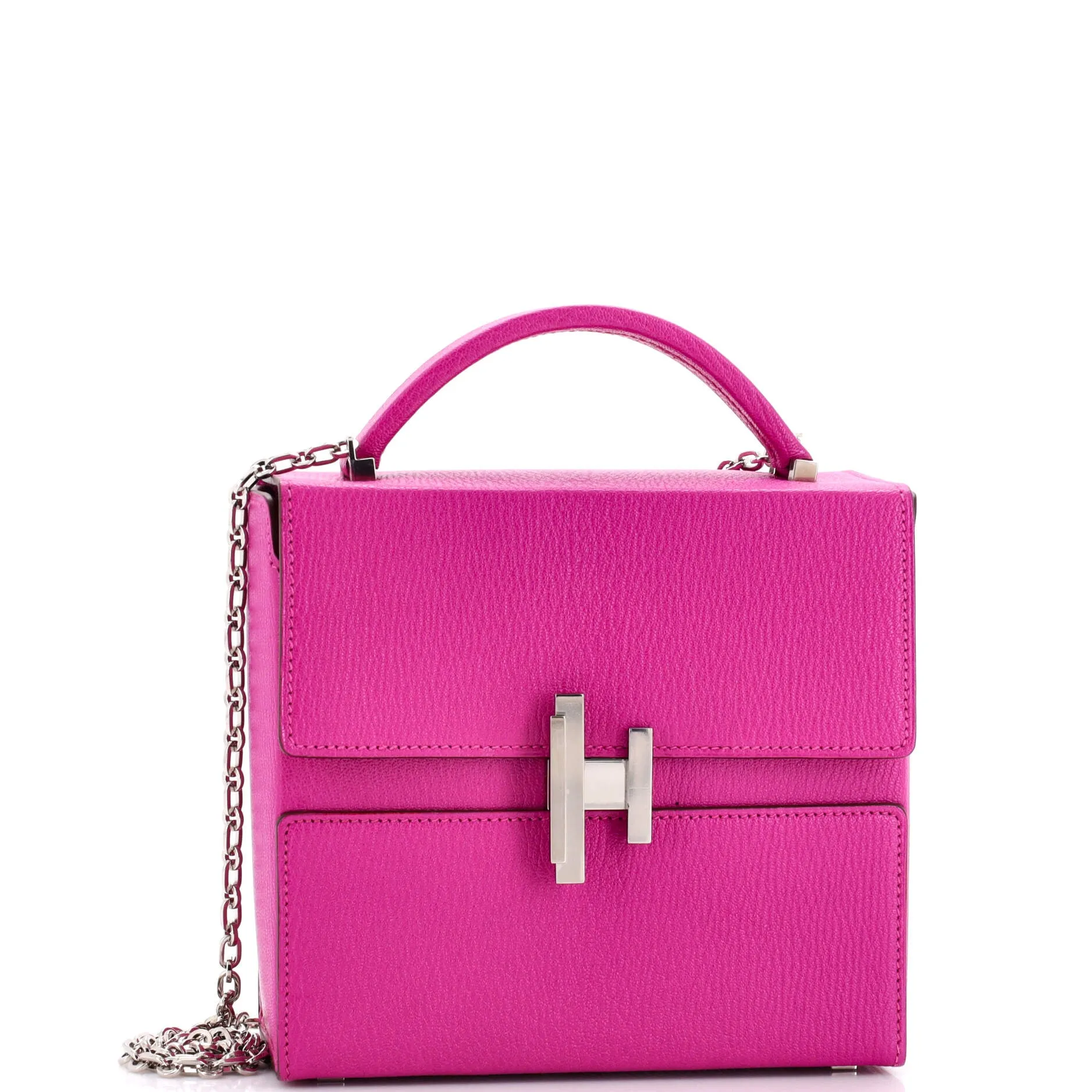 Pre-Loved Hermes Cinhetic Top Handle Bag Chevre Chamkila sold by Zulily product image thumbnail 2