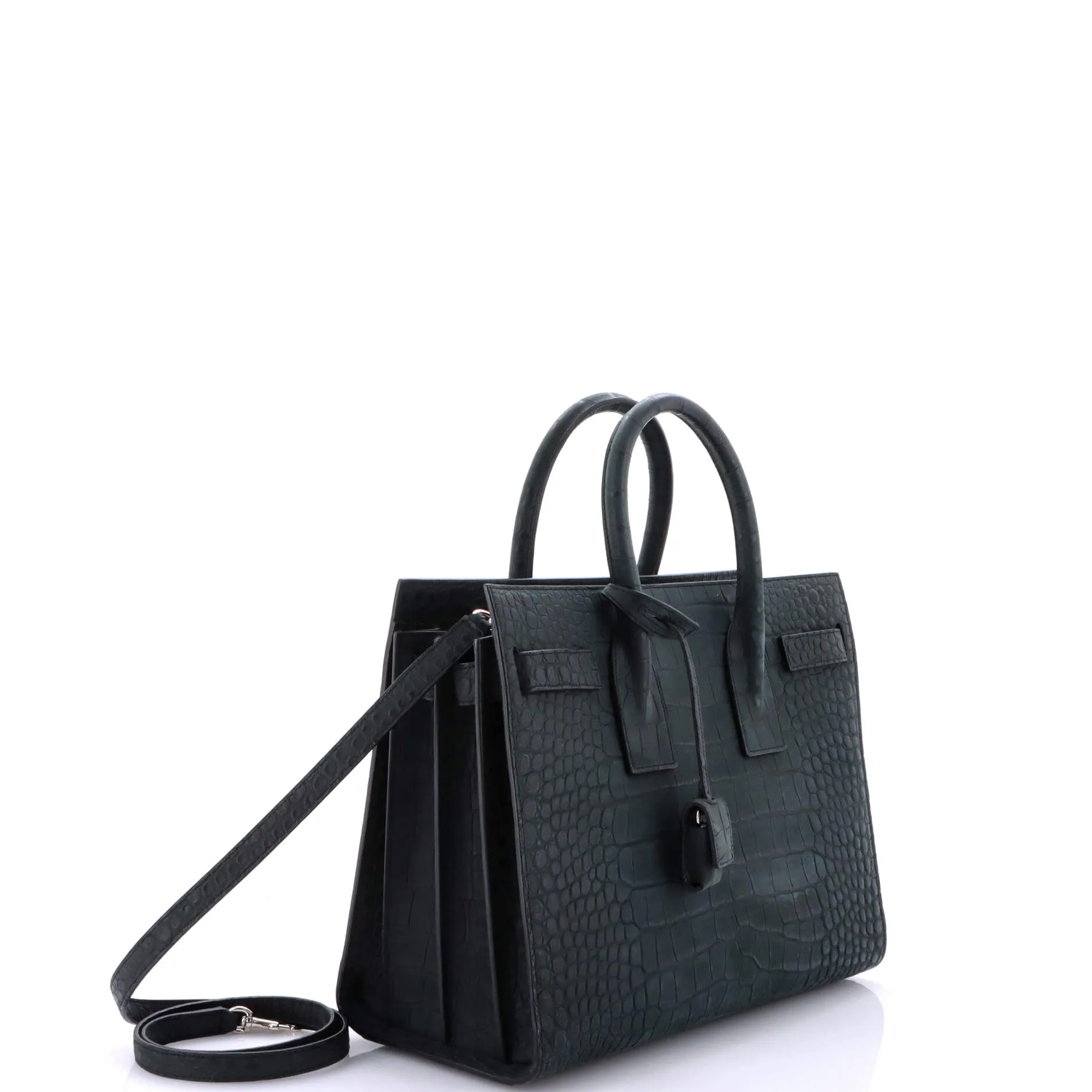 Pre-Loved Saint Laurent Sac de Jour NM Bag Crocodile Embossed Leather Small sold by Zulily product image thumbnail 2