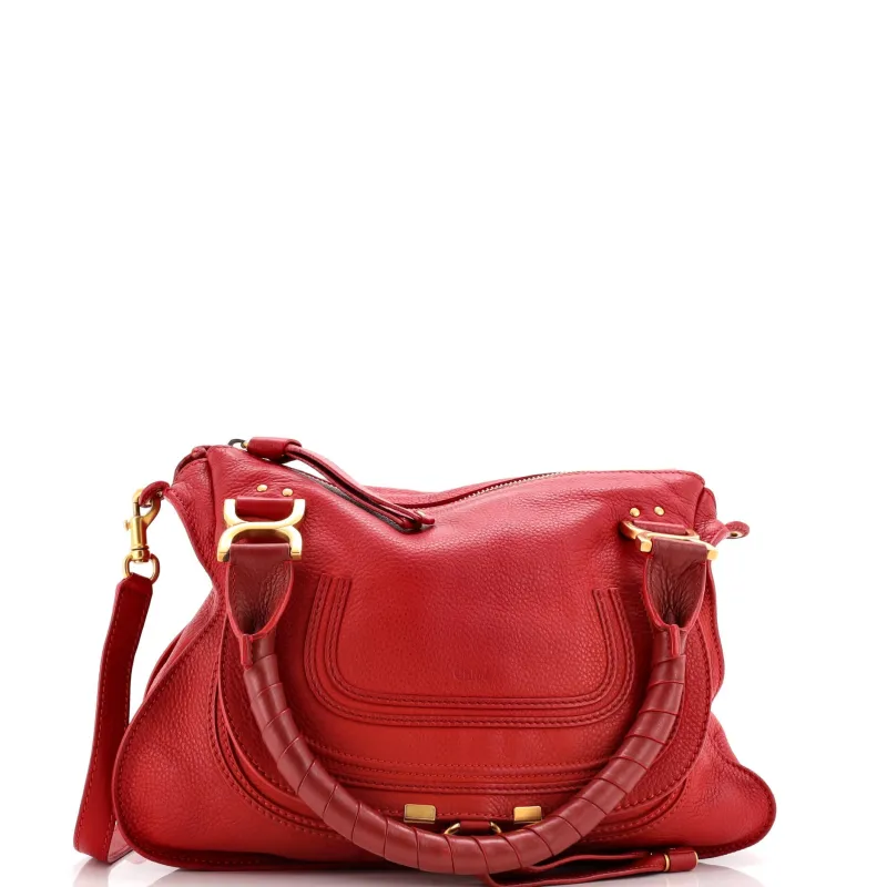 Pre-Loved Chloe Marcie Satchel Leather Medium sold by Zulily