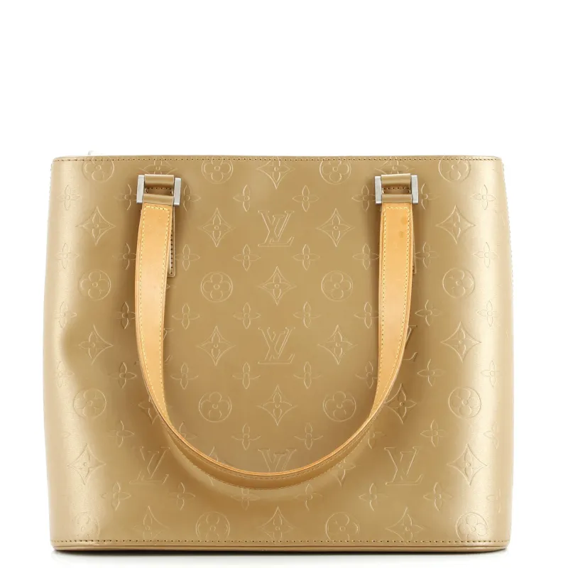 Pre-Loved Louis Vuitton Mat Stockton Handbag Monogram Vernis sold by Zulily