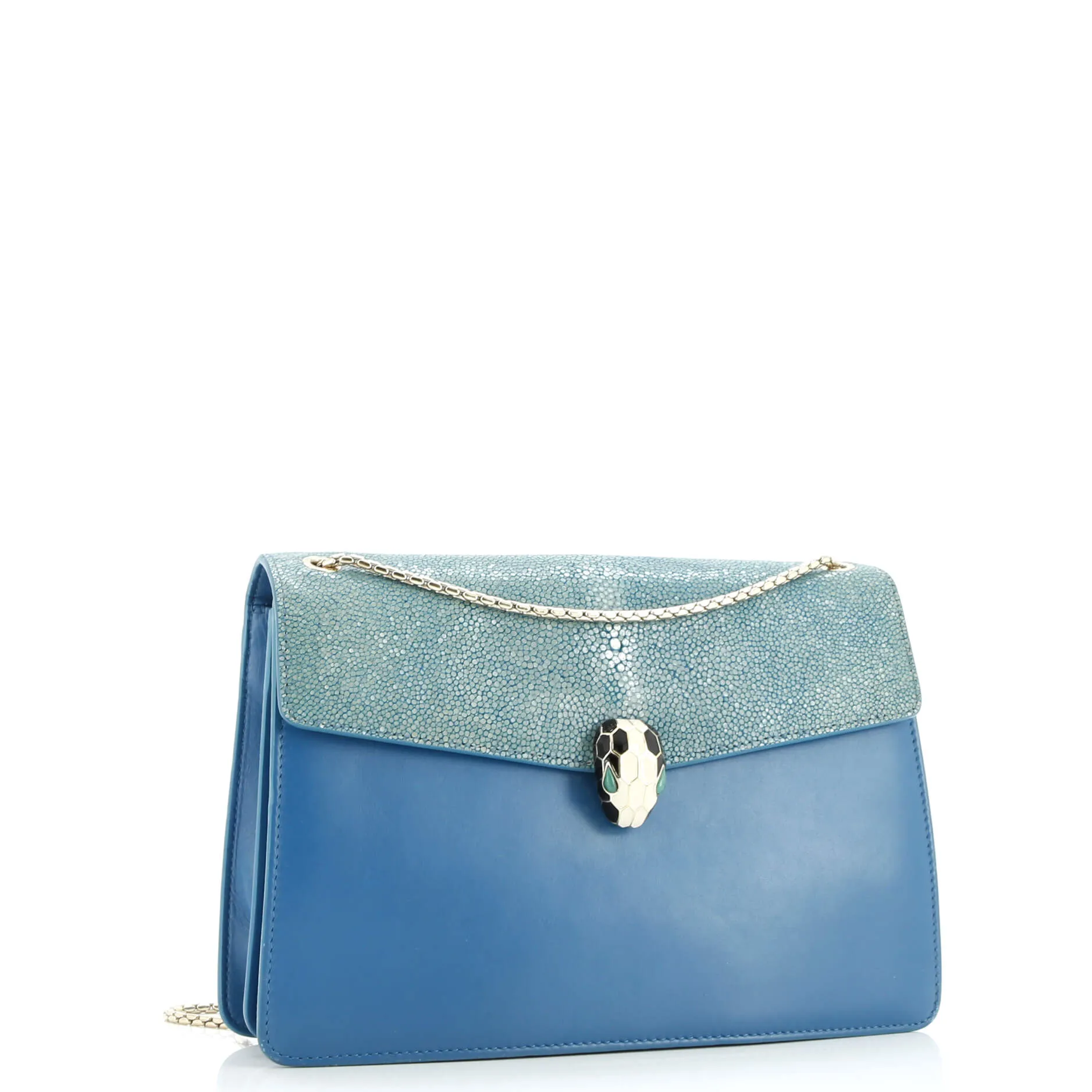 Pre-Loved Bvlgari Serpenti Forever Shoulder Bag Leather and Stingray Medium sold by Zulily product image thumbnail 2