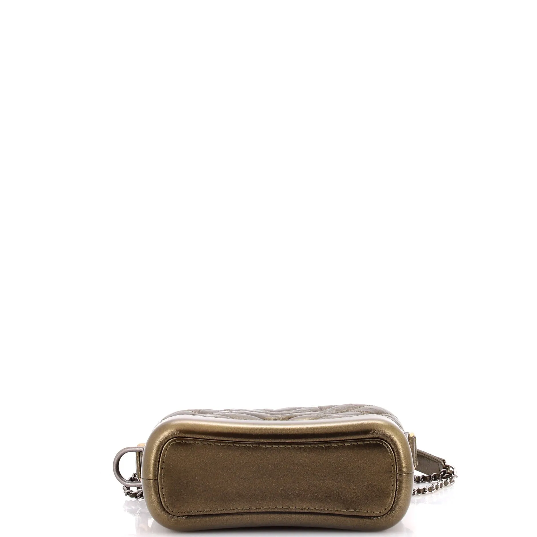 Pre-Loved Chanel Gabrielle Hobo Chevron Metallic Aged Calfskin Small sold by Zulily product image thumbnail 4