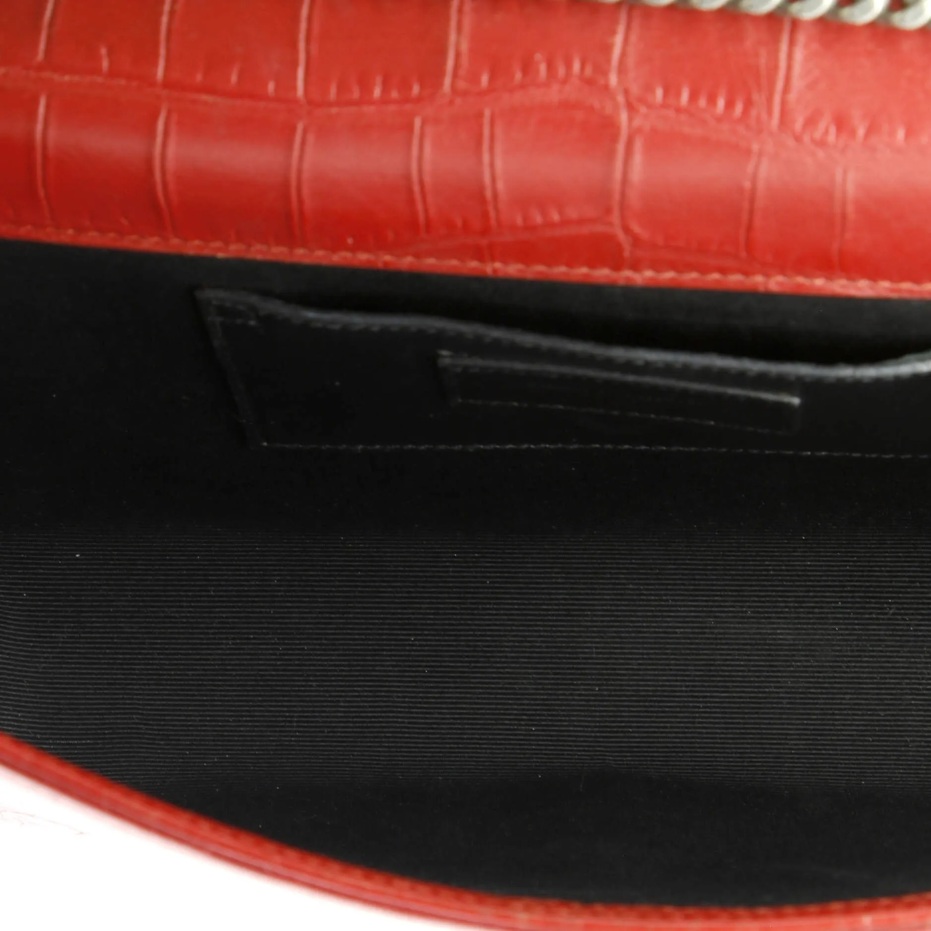 Pre-Loved Saint Laurent Classic Monogram Tassel Crossbody Bag Crocodile Embossed Leather Medium sold by Zulily product image thumbnail 5