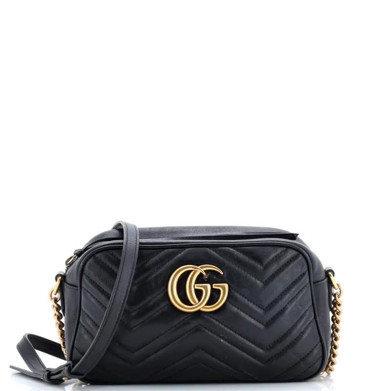 Pre-Loved Gucci GG Marmont Shoulder Bag Matelasse Leather Small sold by Zulily