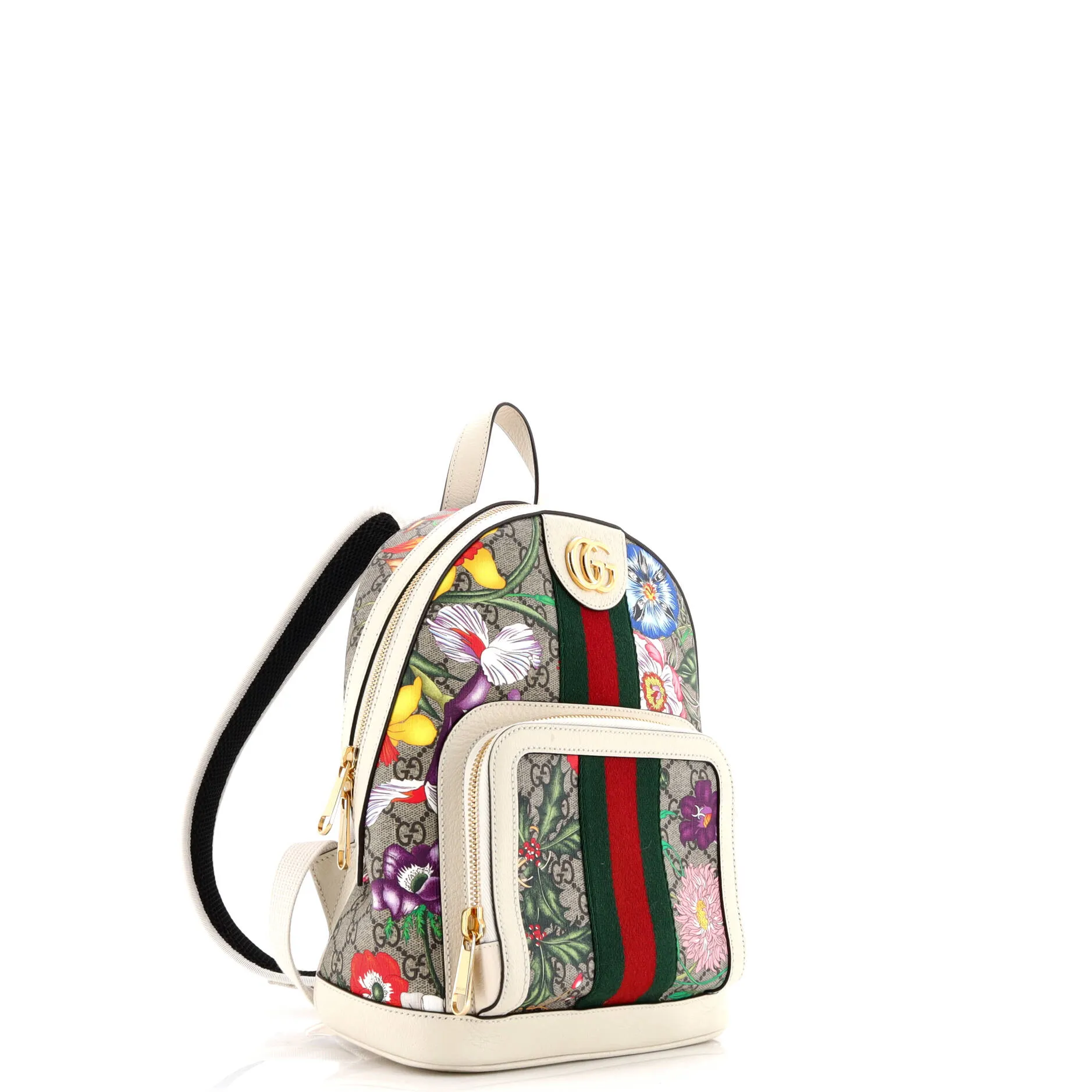 Pre-Loved Gucci Ophidia Backpack Flora GG Coated Canvas and Leather Small sold by Zulily product image thumbnail 2