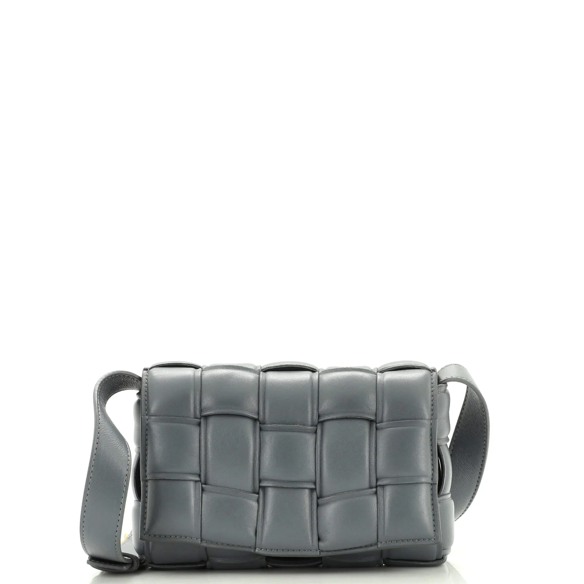 Pre-Loved Bottega Veneta Cassette Crossbody Bag Padded Maxi Intrecciato Leather Small sold by Zulily