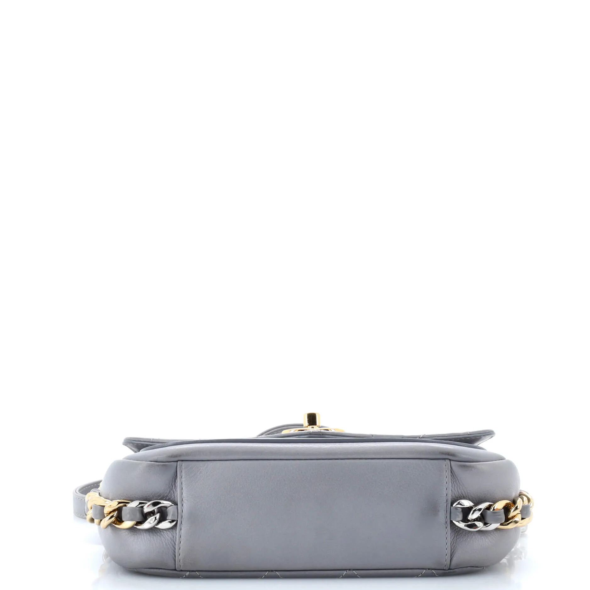 Pre-Loved Chanel Two Tone Envelope Flap Bag Quilted Calfskin Medium sold by Zulily product image thumbnail 4