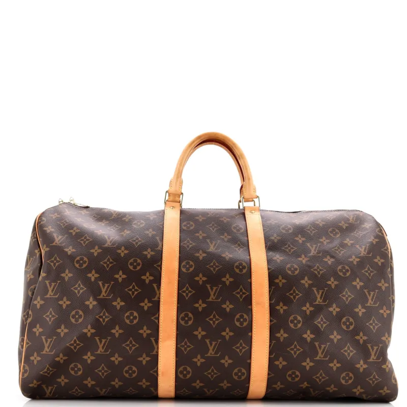 Pre-Loved Louis Vuitton Keepall Bag Monogram Canvas 55 sold by Zulily