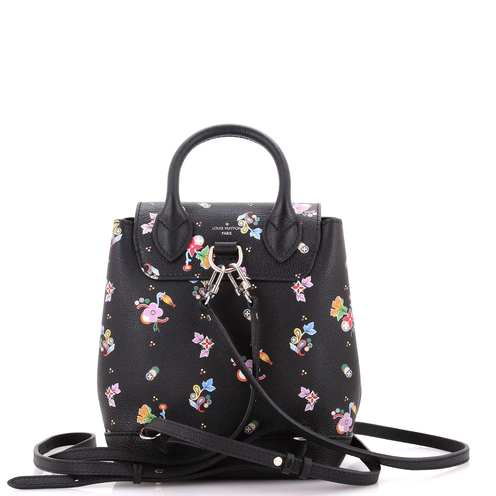 Pre-Loved Louis Vuitton Lockme Backpack Floral Printed Leather Mini sold by Zulily product image thumbnail 3