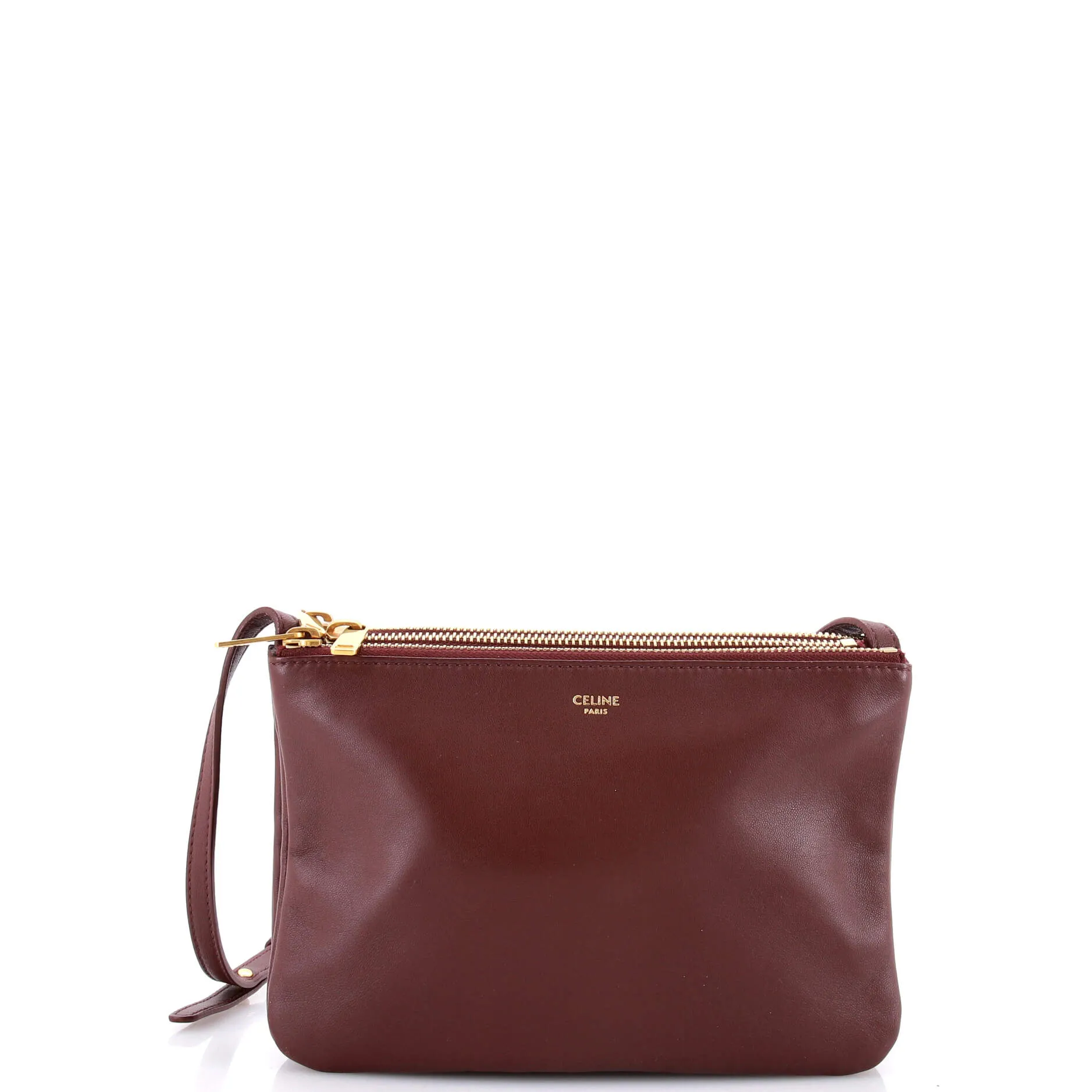 Pre-Loved Celine Trio Crossbody Bag Leather Small sold by Zulily