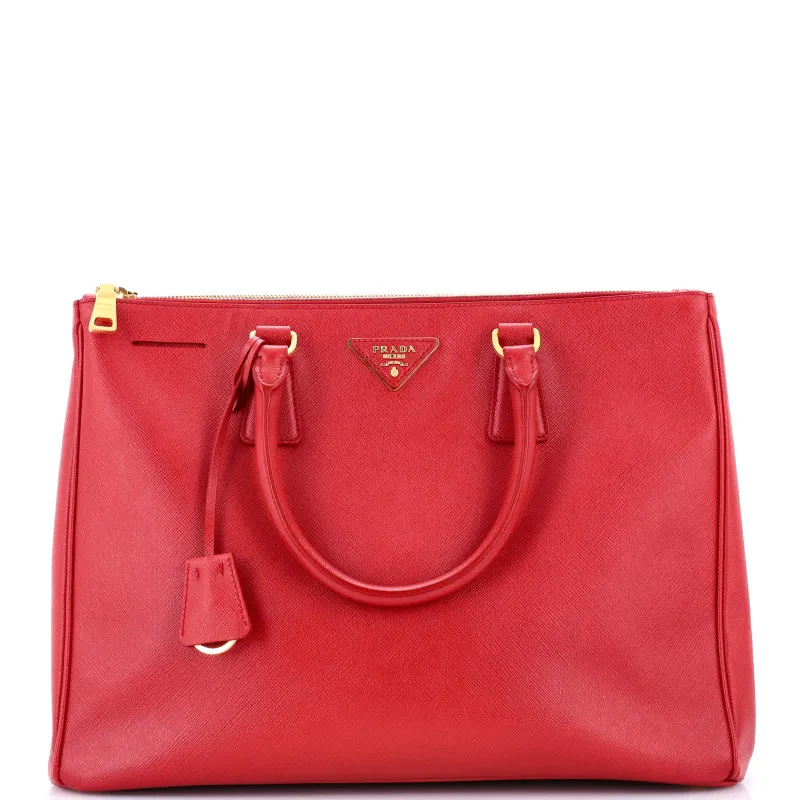 Pre-Loved Prada Double Zip Lux Tote Saffiano Leather Large sold by Zulily