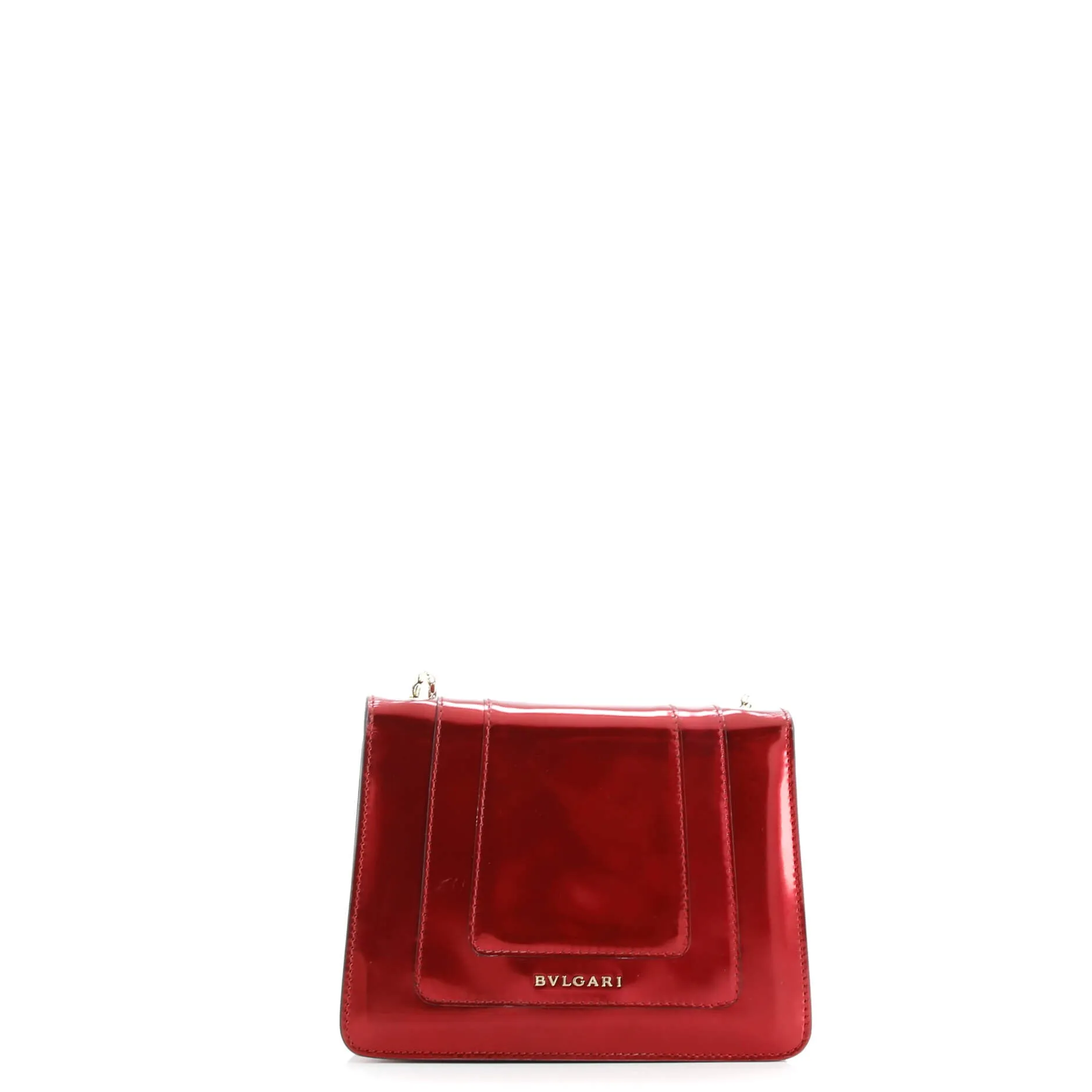 Pre-Loved Bvlgari Serpenti Forever Square Shoulder Bag Metallic Leather Small sold by Zulily product image thumbnail 3