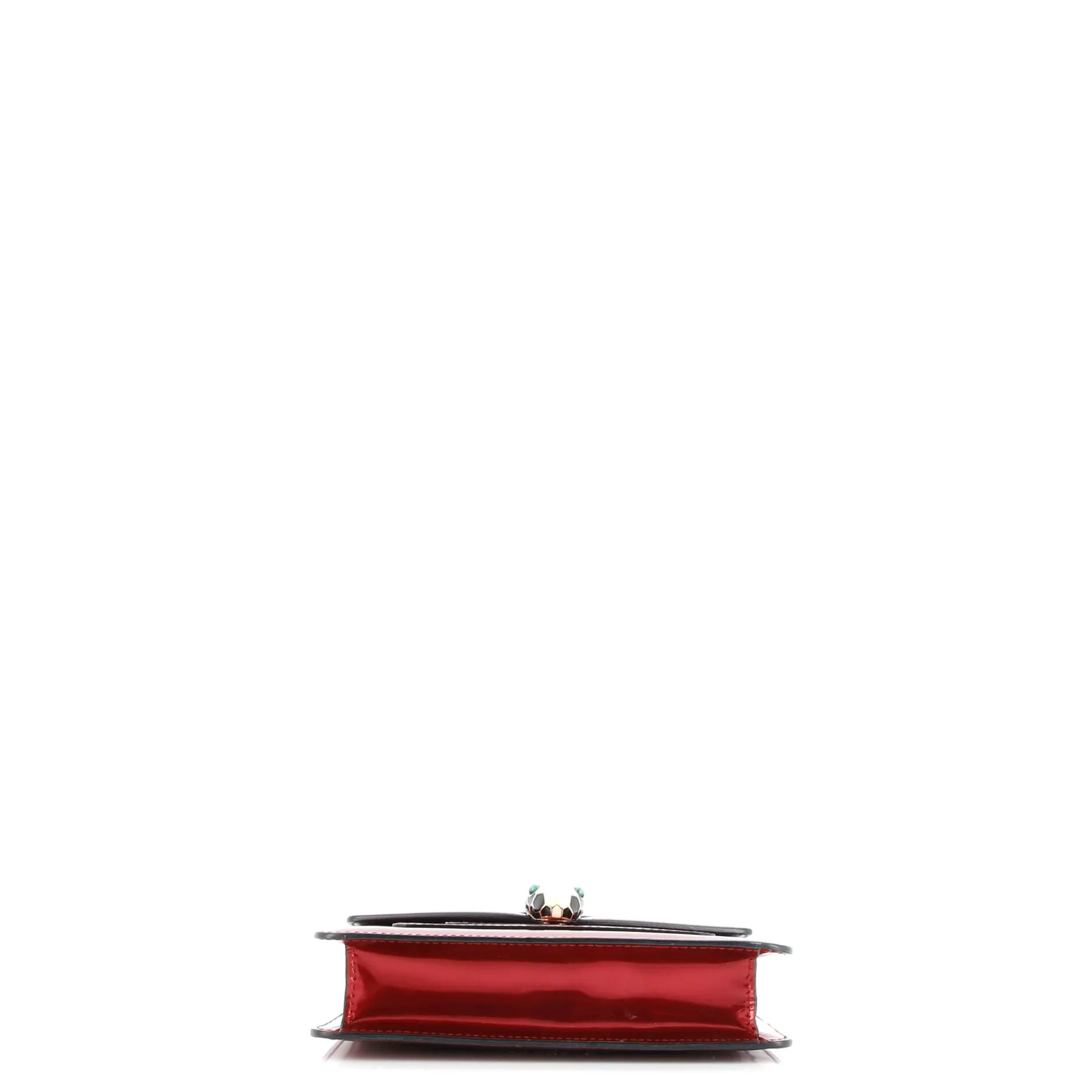 Pre-Loved Bvlgari Serpenti Forever Square Shoulder Bag Metallic Leather Small sold by Zulily product image thumbnail 4