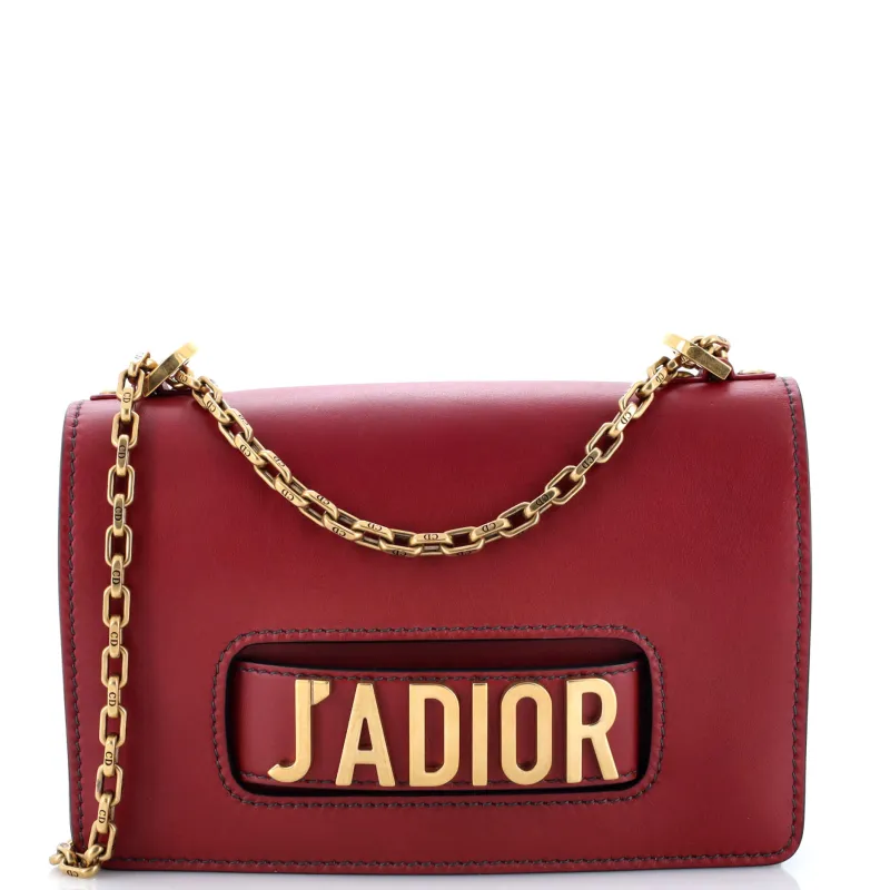 Pre-Loved Christian Dior J'Adior Flap Bag Leather Medium sold by Zulily