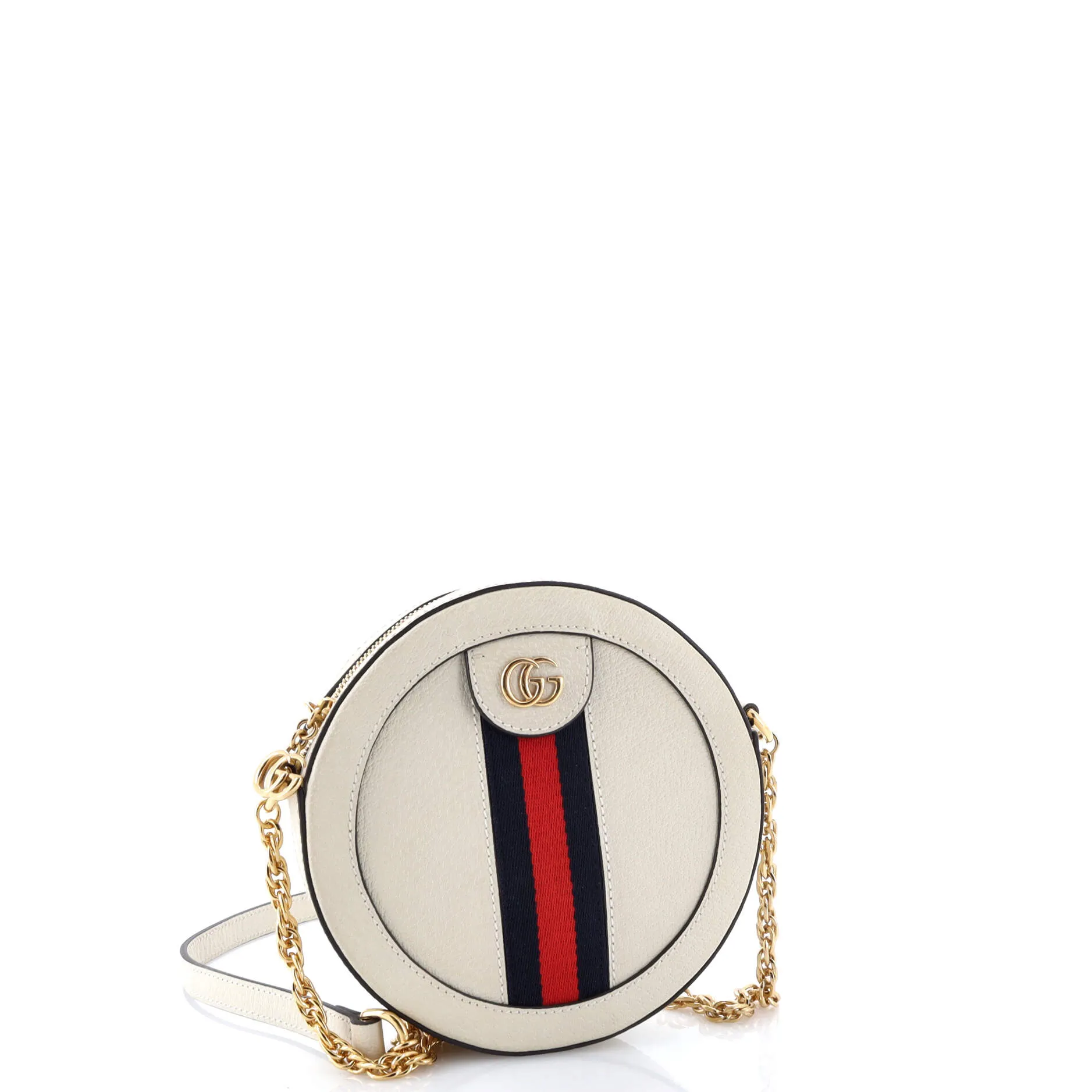 Pre-Loved Gucci Ophidia Round Shoulder Bag Leather Mini sold by Zulily product image thumbnail 2