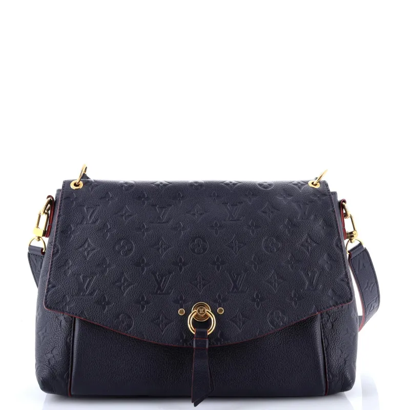 Pre-Loved Louis Vuitton Blanche Handbag Monogram Empreinte Leather MM sold by Zulily