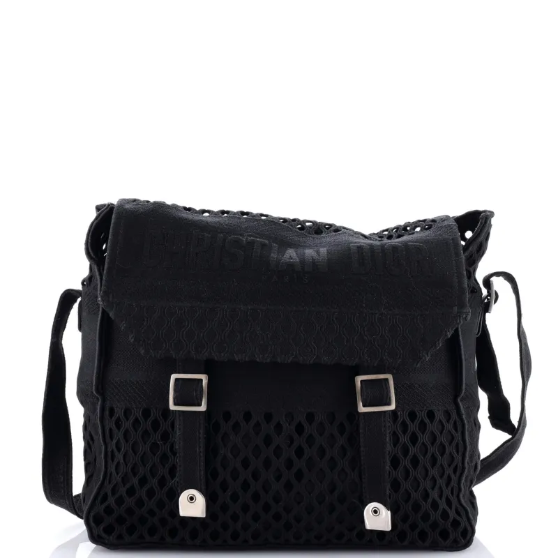 Pre-Loved Christian Dior Diorcamp Messenger Bag Mesh sold by Zulily
