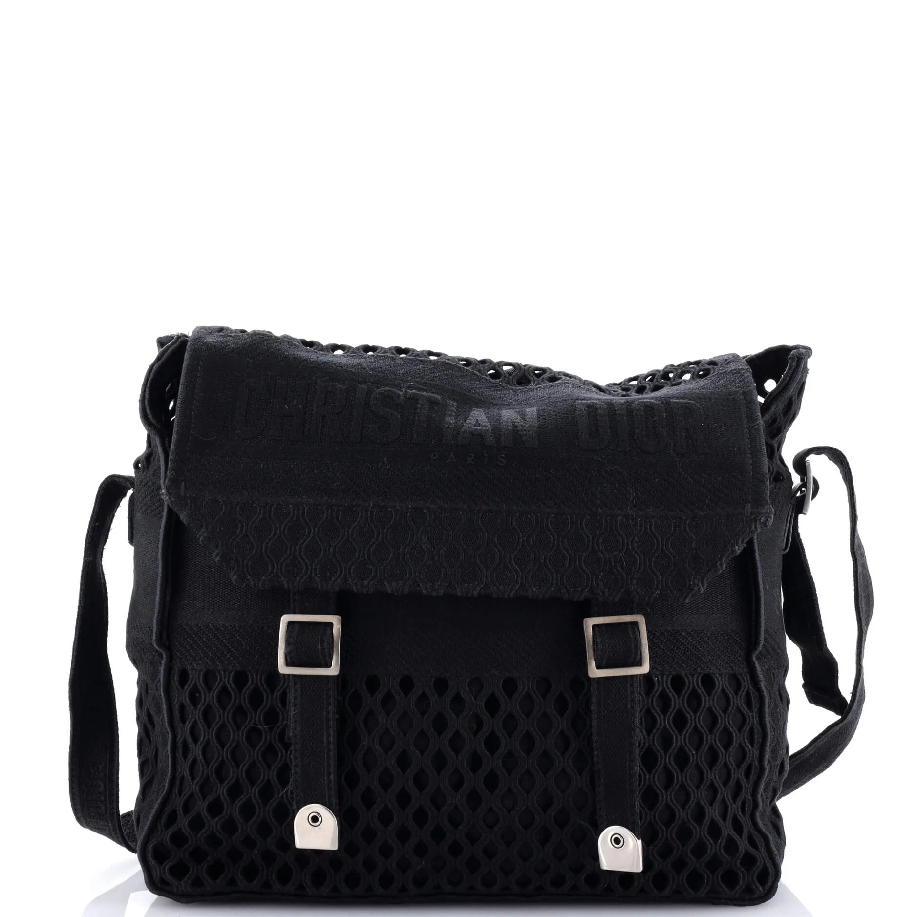 Pre-Loved Christian Dior Diorcamp Messenger Bag Mesh sold by Zulily