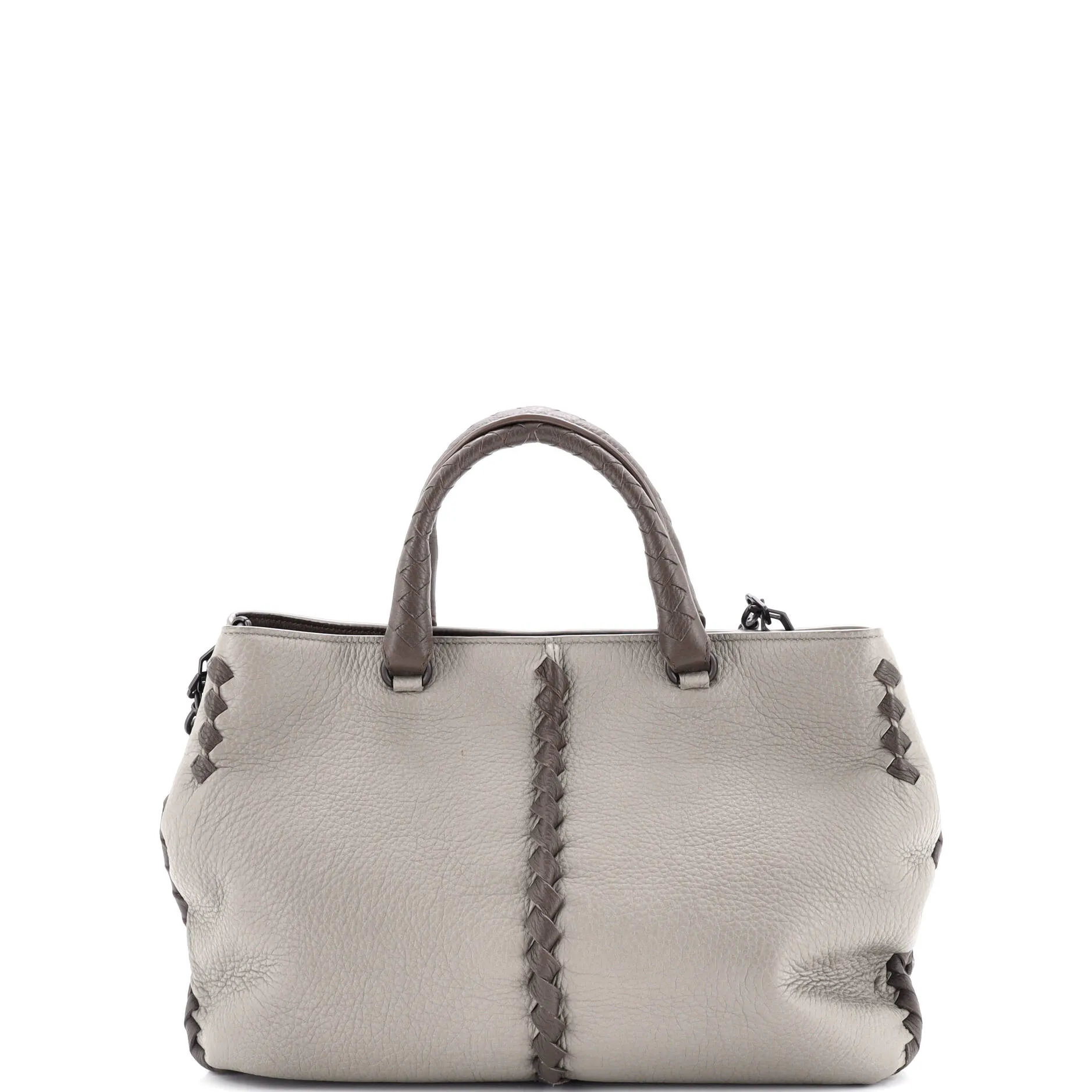 Pre-Loved Bottega Veneta Convertible Tote Cervo with Intrecciato Detail Medium sold by Zulily product image thumbnail 3