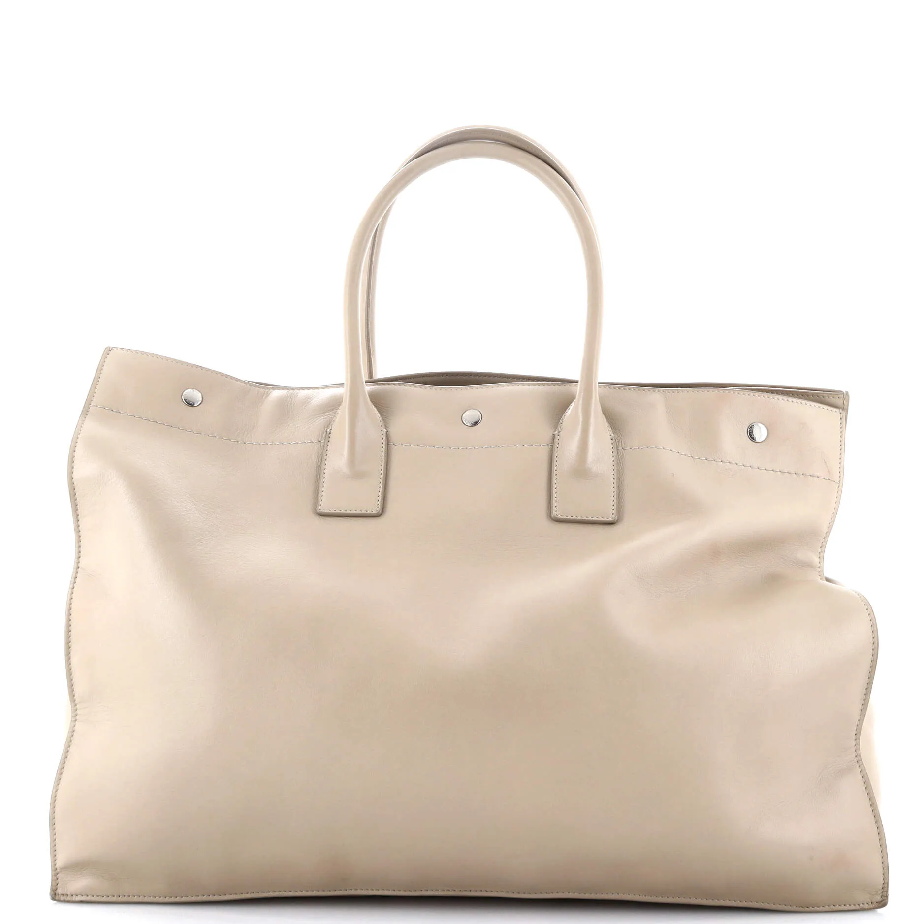 Pre-Loved Saint Laurent Rive Gauche Shopper Tote Embossed Leather Large sold by Zulily product image thumbnail 3
