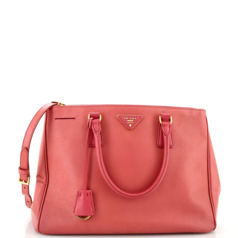 Pre-Loved Prada Galleria Double Zip Tote Saffiano Leather Medium sold by Zulily