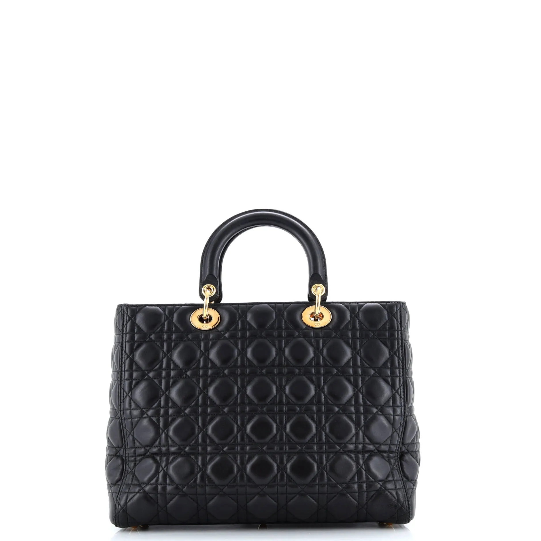 Pre-Loved Christian Dior Lady Dior Bag Cannage Quilt Lambskin Large sold by Zulily product image thumbnail 3