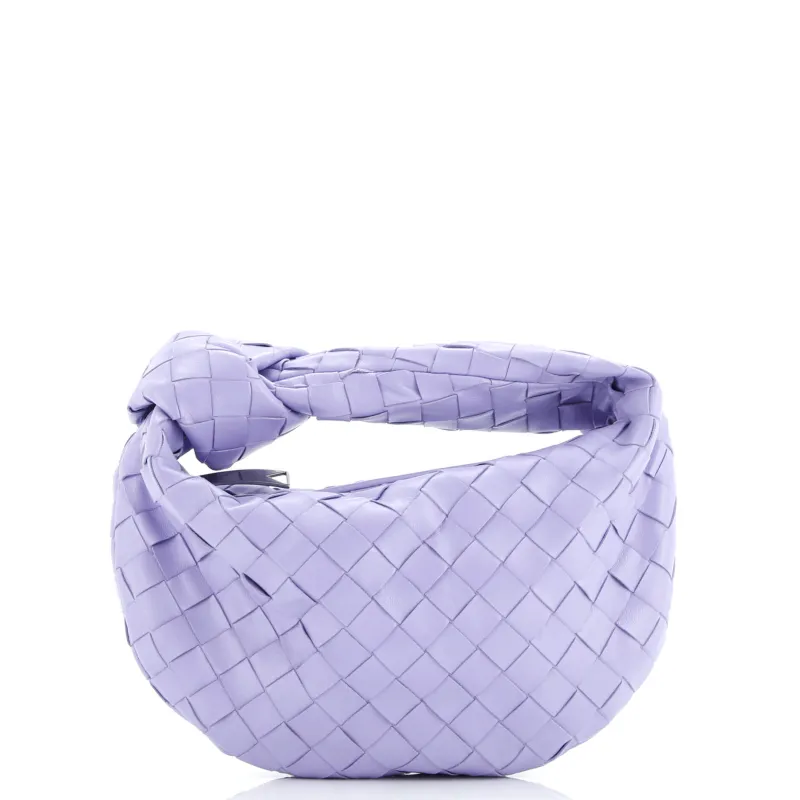 Pre-Loved Bottega Veneta BV Jodie Hobo Intrecciato Patent Mini made by Bottega Veneta