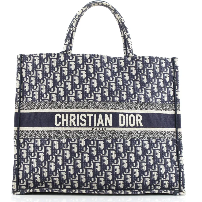 Pre-Loved Christian Dior Book Tote Oblique Canvas Large sold by Zulily