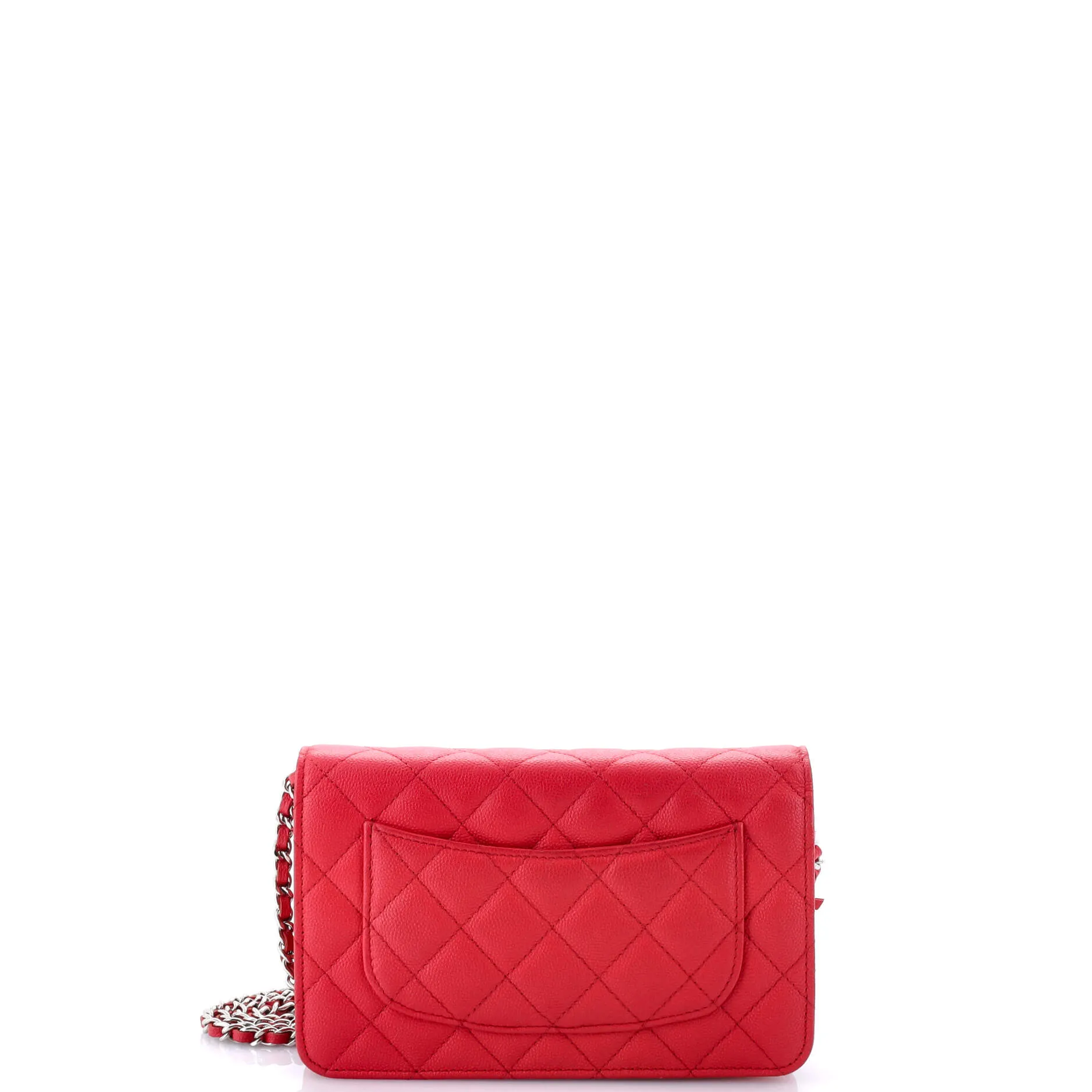Pre-Loved Chanel Wallet on Chain Quilted Caviar sold by Zulily product image thumbnail 3